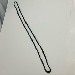 Faux, Costume, Estate, Vintage Jewelry, Black Beaded Necklace